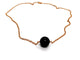 Collier Collier pendentif en or rose 18 carats et onyx 58 Facettes 1126007CN