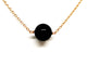 Collier Collier pendentif en or rose 18 carats et onyx 58 Facettes 1126007CN