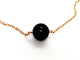 Collier Collier pendentif en or rose 18 carats et onyx 58 Facettes 1126007CN