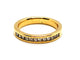 Bague 48 Bague demi-alliance sertie rail en or jaune 18 carats et diamants 58 Facettes 1126712CN