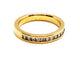 Bague 48 Bague demi-alliance sertie rail en or jaune 18 carats et diamants 58 Facettes 1126712CN