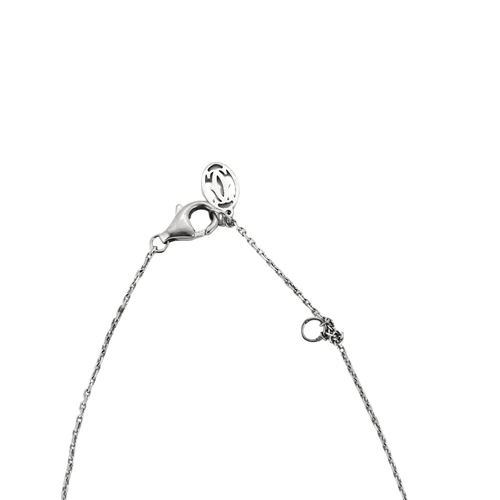 Collier Cartier - Collier pendentif vintage motifs floraux en or blanc et diamants 58 Facettes BO/240037/