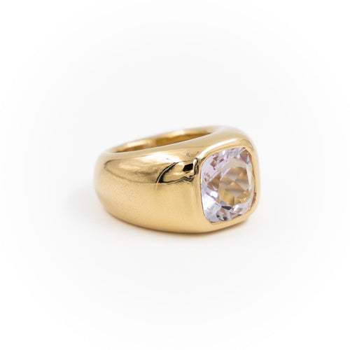 Bague 54 Bague cocktail en or jaune 18 carats et améthyste 58 Facettes 1132900CD