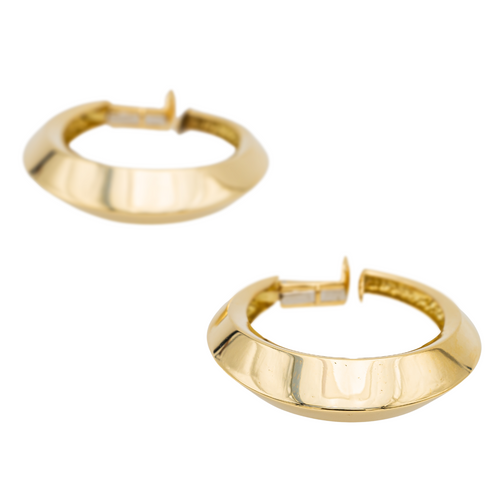 Boucles d'oreilles Boucles d'oreilles créoles en or jaune 18 carats 58 Facettes 1142147CN