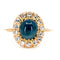 Bague 56 Bague en or 14 carats avec saphir cabochon et diamants 58 Facettes 02BF0F7F4A1748A8AE7917F2A30B6D9F
