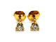 Boucles d'oreilles Boucles d'oreilles puces en or jaune 18 carats et diamants 58 Facettes 1152964CD