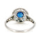 Bague 54.5 Bague en platine avec saphir et diamants taille old mine 58 Facettes 16B712E0CBDC4A77B59363FC703F7CA9