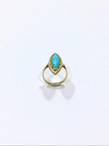 Bague Bague Or et Turquoise 58 Facettes 2315/1