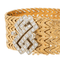 Bracelet Bracelet manchette en or jaune 18 carats et or blanc, diamants 58 Facettes 1165771CN