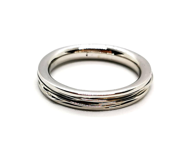 Bague 55 Alliance - Bague en or blanc 18 carats 58 Facettes 1178339CD