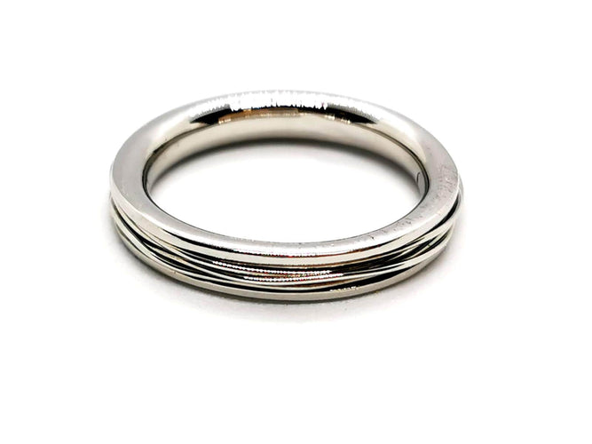 Bague 55 Alliance - Bague en or blanc 18 carats 58 Facettes 1178339CD