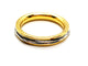 Bague 55 Alliance bicolore - Bague en or jaune et or blanc 18 carats 58 Facettes 1178342CD