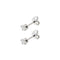 Boucles d'oreilles Boucles d’oreilles puces - Or blanc 18 carats et diamants 0,38 ct 58 Facettes 118