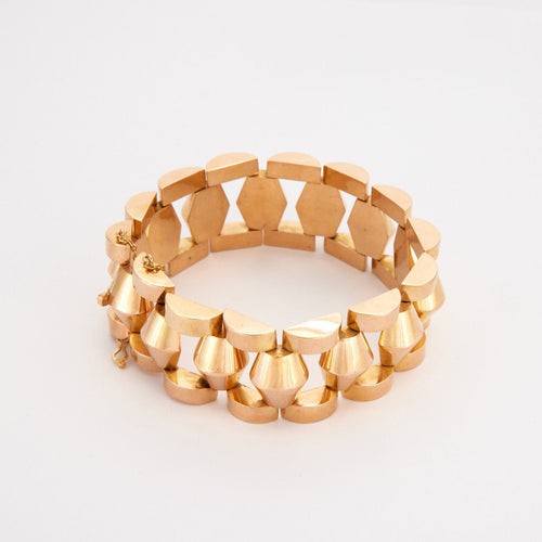 Bracelet Bracelet Tank en or jaune 58 Facettes 2838