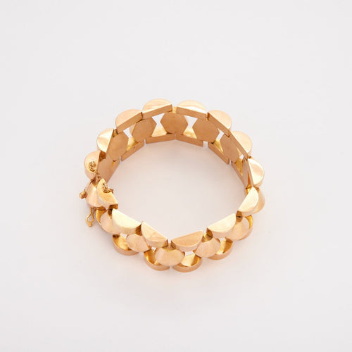 Bracelet Bracelet Tank en or jaune 58 Facettes 2838