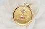 Pendentif Augis - Pendentif médaille d’amour en or jaune 18 ct, diamants et rubis 58 Facettes 32493
