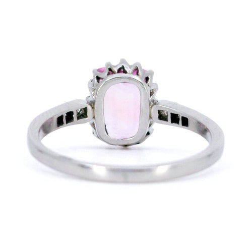 Bague 55 Bague saphir rose et diamants en platine 58 Facettes 1F8771A3B75C475AACE1920DBAA09601