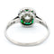 Bague 53.5 Bague cible en platine avec diamant et émeraudes 58 Facettes 67105630A42C45DA9C369A9444E43A8F