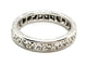 Bague 50 Alliance tour complet - Bague en or blanc 18 carats et platine, diamants 58 Facettes 1292048CN