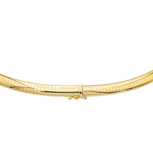 Collier Collier ras-de-cou en or jaune 18 carats, maille oméga 58 Facettes 1292143CN