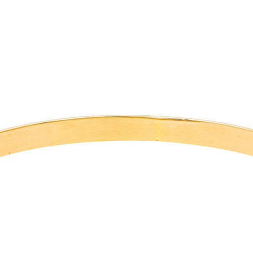 Bracelet Bracelet demi-jonc ovale bombé en or jaune 18 carats 58 Facettes 1292185CN