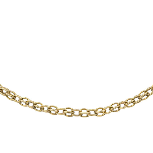 Collier Collier maille ovale en or jaune 18 carats 58 Facettes 1292211CN