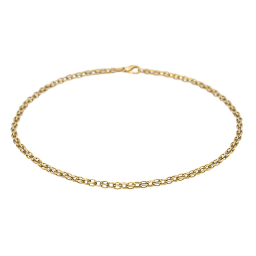 Collier Collier maille ovale en or jaune 18 carats 58 Facettes 1292211CN