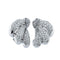 Boucles d'oreilles Boucles d’oreilles à lobe 3 pétales en or blanc et diamants 58 Facettes 12950