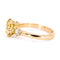 Bague 54.5 Bague en or 18 ct avec citrine et diamants taille rose 58 Facettes 39F2056E6344403BAB2DAE4831F6E744