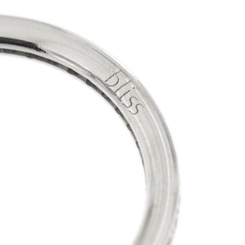 Bague Bliss - Bague éternelle en or blanc 18 ct avec diamants 0,50 ct 58 Facettes 13193