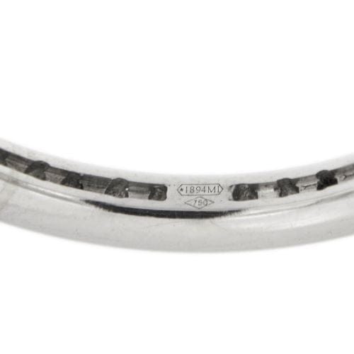 Bague Bliss - Bague éternelle en or blanc 18 ct avec diamants 0,50 ct 58 Facettes 13193