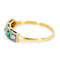 Bague 54 Bague Art déco en or jaune 18 ct avec diamants et émeraudes 58 Facettes D5D86F8550D1421C80BB3903C8563CE7