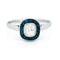 Bague 53 Bague halo en platine avec saphirs et diamant taille ancienne 58 Facettes 38D54FF352D5479DBFF158C1A31D0550
