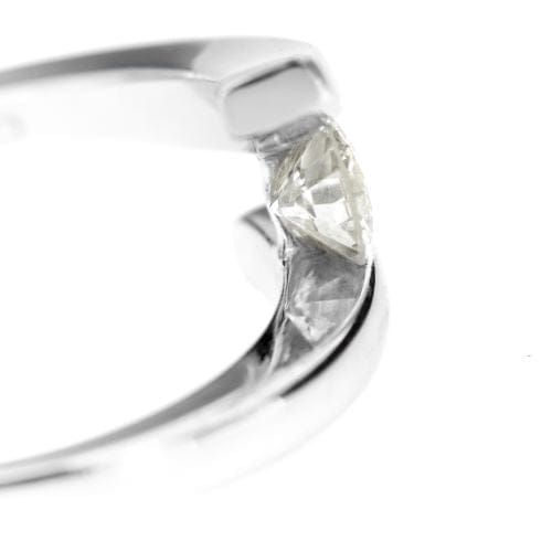 Bague 52 Bague solitaire en or blanc avec diamant taille brillant 0,25 ct 58 Facettes 13424