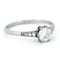 Bague 55 Solitaire - Bague en platine avec diamant et saphirs 58 Facettes 373E6EC83FDC495992EAD2778E11E290