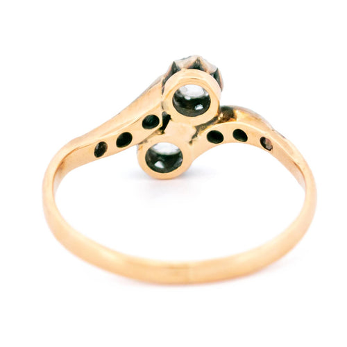 Ring 54 Ring Toi & Moi aus 18k Gold und silber mit Diamanten 58 Facettes 623C171FA9944B33B9E46C2049D1BAF2