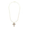 Collier Collier - Croix en or jaune 18 carats et grenats naturels 58 Facettes 14894