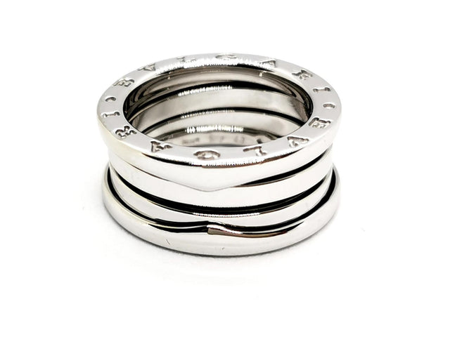 Bague 48 Bulgari B.Zero1 - Bague 2 rangs en or blanc 18 carats 58 Facettes 1512617CN