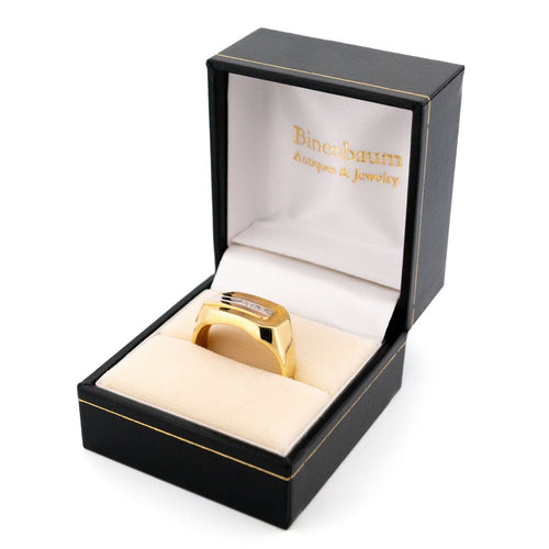 Bague 60 Bague chevalière en or 14 carats avec diamant taille brillant 58 Facettes 9AFF7C8BC8AB4E1C8F11B454230F7E05