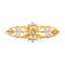 Broche Broche fleur en or jaune et or blanc 18 carats, diamants 58 Facettes 1520142CN
