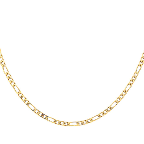 Collier Collier maille Figaro en or jaune 18 carats 58 Facettes 1523665CN