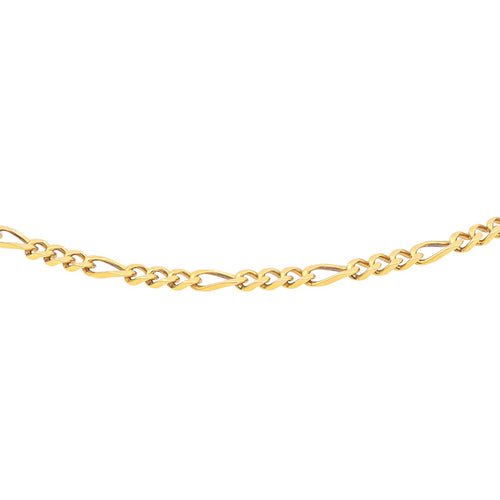 Collier Collier maille Figaro en or jaune 18 carats 58 Facettes 1523665CN