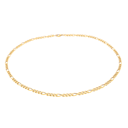 Collier Collier maille Figaro en or jaune 18 carats 58 Facettes 1523665CN