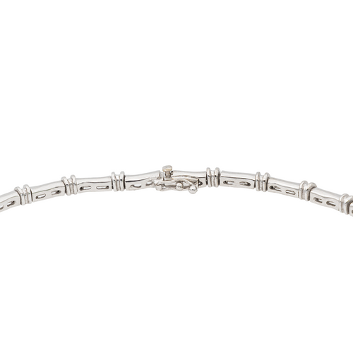 Collier Zoughaib - Collier en or blanc 18 carats et diamants 58 Facettes 1523675CN