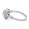 Bague 55.5 Bague entourage en platine avec pierre de lune et diamants 58 Facettes F34CC5ECF12042E8A56E179EA430E6B2