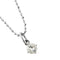 Collier Collier solitaire - Pendentif en or blanc 18 kt et diamant 0,59 ct 58 Facettes 15502