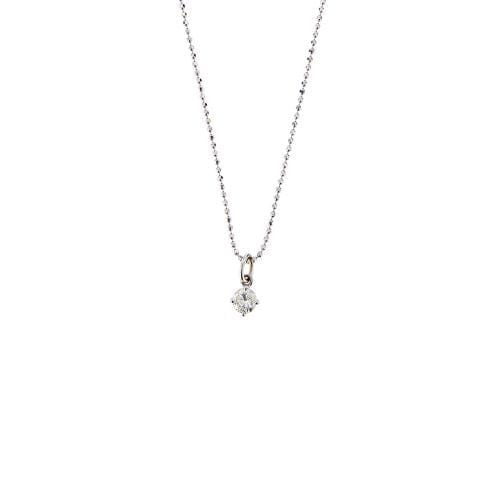 Collier Collier solitaire - Pendentif en or blanc 18 kt et diamant 0,59 ct 58 Facettes 15502