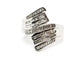 Bague 57.5 Bague en or blanc 18 carats sertie de 93 diamants 58 Facettes 1553044CN