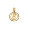 Pendant Stylized Madonna pendant in 18k two-tone yellow gold 58 Facettes NM01OG15AAZAR