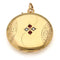 Pendentif Médaillon en or jaune 18 carats avec perles de verre rouges 58 Facettes 0A26BBA6859A4862A668B44D29795102